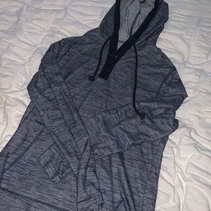 Blue American Rag Blue Hooded Shirt